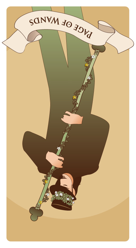 ワンドのペイジ 逆位置