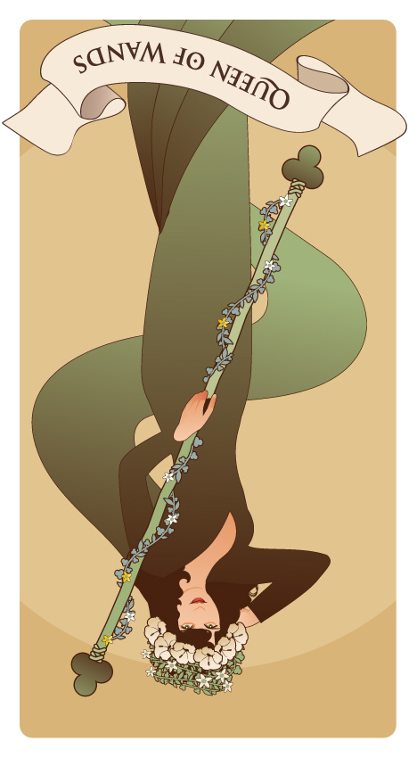 ワンドのクイーン 逆位置